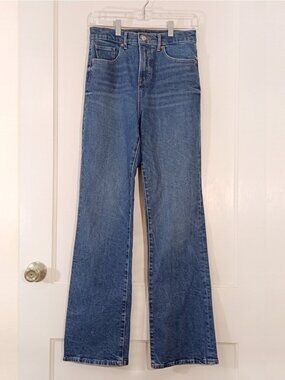 Express 90s Boot Cut High Rise Medium Wash Jeans Size 2R/26